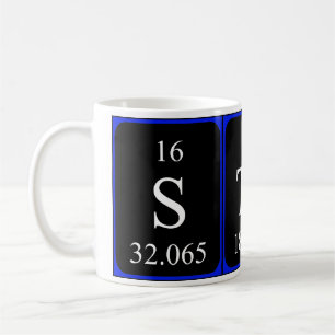 Caneca De Café Mug do nome da mesa periódica do Stas