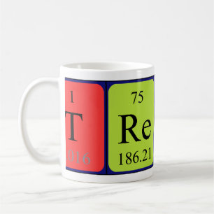 Caneca De Café Mug do nome da mesa periódica do Trever