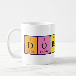 Caneca De Café Mug do nome da mesa periódica Dorathy