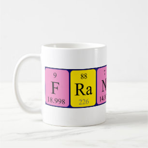 Caneca De Café Mug do nome da mesa periódica Franceline
