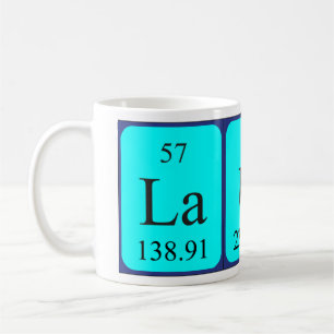 Caneca De Café Mug do nome da mesa periódica Laura