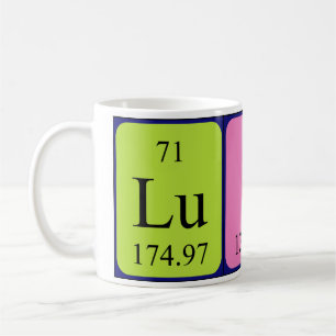 Caneca De Café Mug do nome da mesa periódica Luis