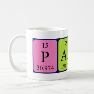 Caneca De Café Mug do nome da mesa periódica Pauline