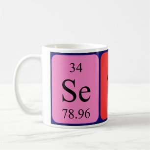 Caneca De Café Mug do nome da mesa periódica Seth