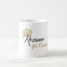 Mug do nome da Rainha da Coroa Dourada