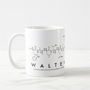 Caneca De Café Mug do nome do peptídeo Walter
