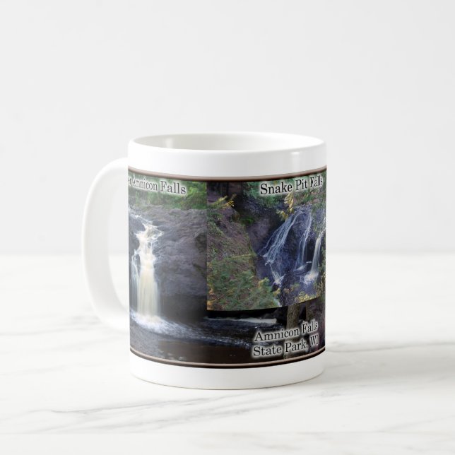 Caneca De Café Mug do Parque Estadual Amnicon Falls (Frente Esquerda)