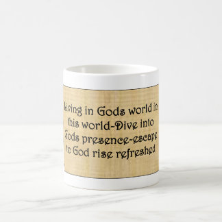 Caneca De Café Mug 'Escapar para Deus'