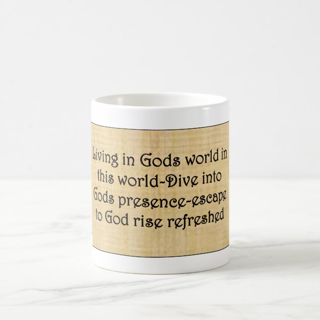 Caneca De Café Mug 'Escapar para Deus' (Centro)