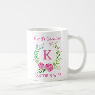 Caneca De Café Mug Esposa do Pastor Mais Incrível do Mundo em Mo