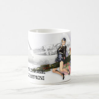 Caneca De Café Mug Esquadrão de Caça 02.003 Champanhe - PIN UP