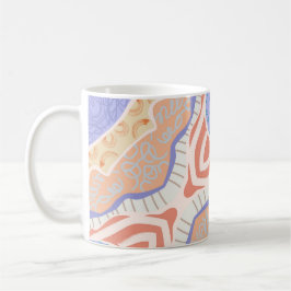 Caneca De Café Mug estésico com formas de Pastel Mínimas e Serene