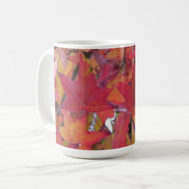 Caneca De Café Mug - Fall Leaves (Frente Esquerda)