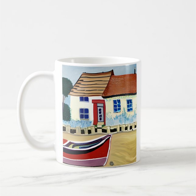 Caneca De Café Mug Favorito do Pai Personalizado | Beach House (Esquerda)