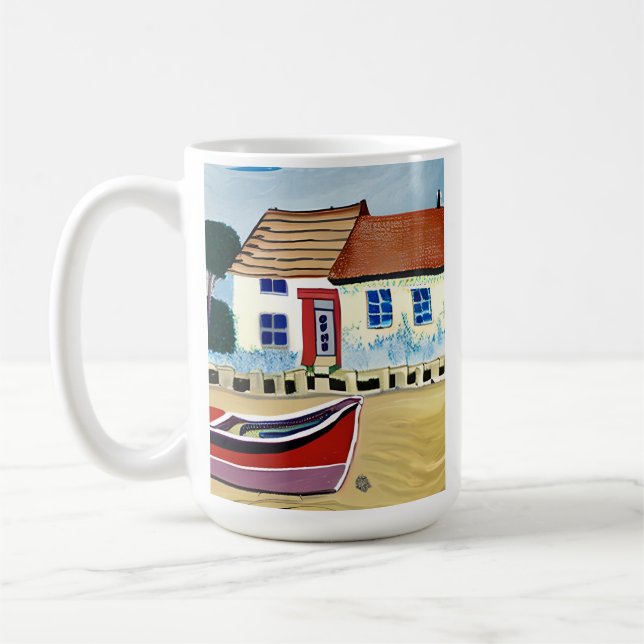 Caneca De Café Mug Favorito do Pai Personalizado | Beach House (Esquerda)