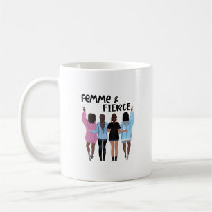 Caneca De Café Mug Femme e Fierce Motivational
