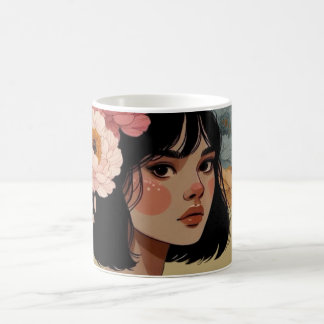 Caneca De Café Mug Flora Mystica – Élégance florale pour vos paus