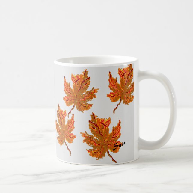 Caneca De Café Mug: Folha de Maple (Direita)