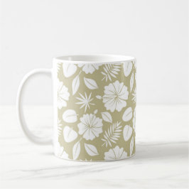 Caneca De Café Mug - Folhas Tropicais1