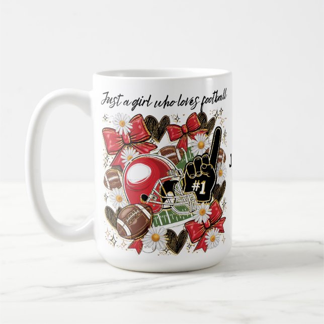 Caneca De Café mug for women/girls football fans (Esquerda)