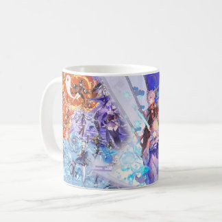 Caneca De Café Mug Genshin Game Xiao Raiden Hu Tao Holiday