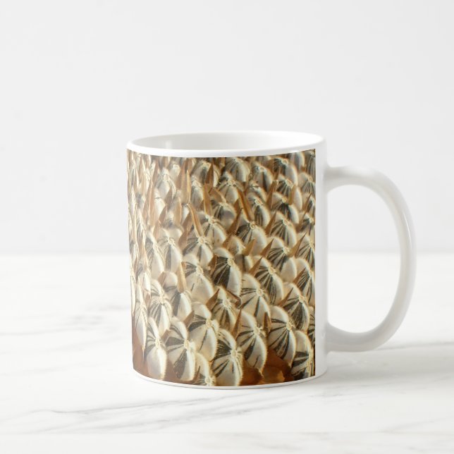 Caneca De Café Mug - Geometria De Sementes De Girassol (Direita)
