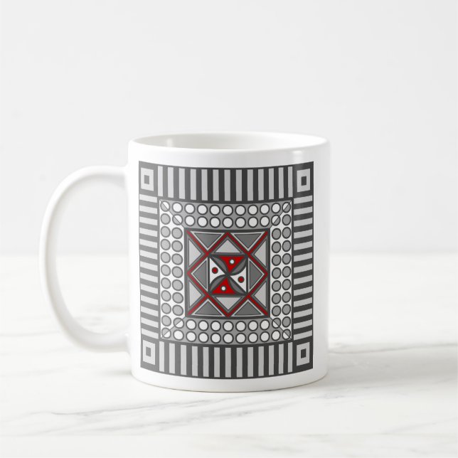 Caneca De Café Mug Geométrico Alternante (Esquerda)