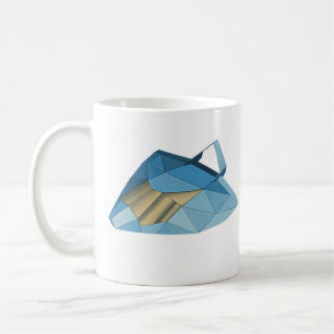 Caneca De Café Mug Gráfico de Lado BatRay