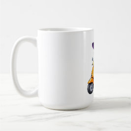 Caneca De Café Mug Grand-mère Sorcière Stylée en Chibi sur Scoote