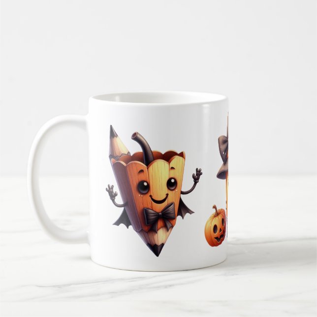 Caneca De Café Mug Halloween Spécial École – Idéal pour les Profe (Esquerda)