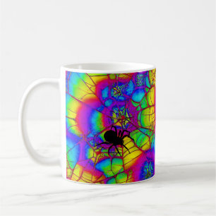Caneca De Café Mug Halloween Spider Web Tie-Die Holiday
