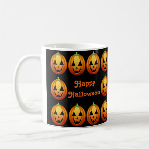 Caneca De Café Mug Happy Halloween Pumpkins
