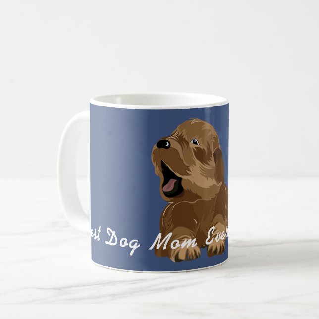 Caneca De Café Mug Happy Puppy Sweet Furry Baby (Frente Esquerda)