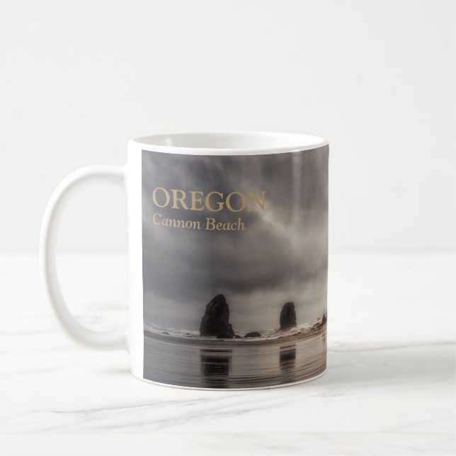 Caneca De Café Mug: Haystack Rock E Agulhas (Esquerda)