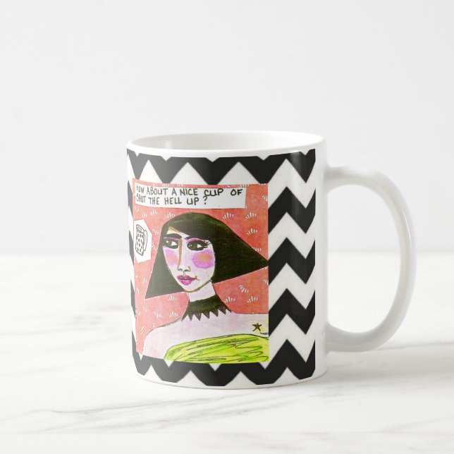 CANECA DE CAFÉ MUG-HOW SOBRE UM COPO AGRADÁVEL DO FECHADO ACIMA (Direita)