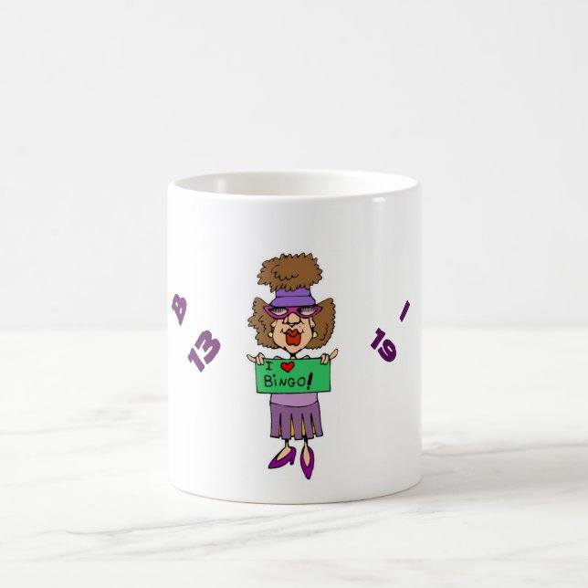 Caneca De Café Mug/I ama bingo (Centro)