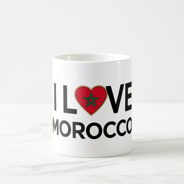 Caneca De Café Mug I Love Morocco (Centro)