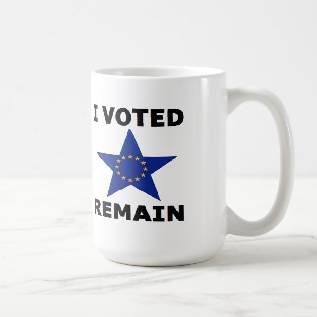 Caneca De Café Mug I Votei Permanece (Direita)