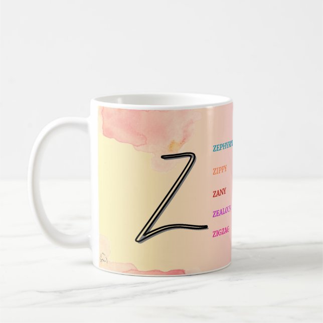 Caneca De Café Mug inicial "Z" (11oz) (Esquerda)