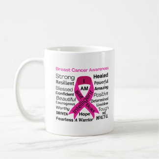 Caneca De Café Mug Inspiracional de Consciência do Cancer da Mama