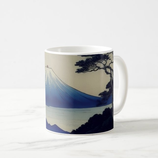 Caneca De Café Mug -  Lake, Pine and Mountain - Japan (Frente Esquerda)