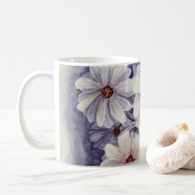 Caneca De Café Mug Lavanda African Daisies (Com Donut)