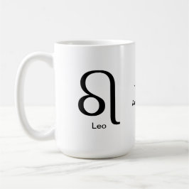 Caneca De Café Mug - Leo Glyph