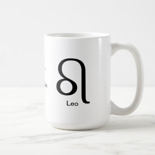 Caneca De Café Mug - Leo Glyph