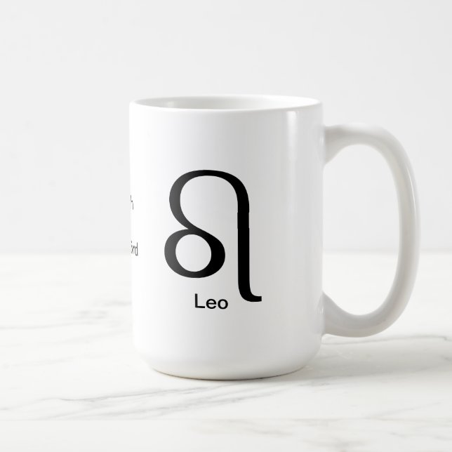Caneca De Café Mug - Leo Glyph (Direita)
