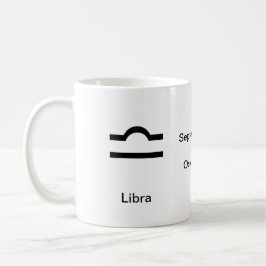 Caneca De Café Mug - Libra Glyph