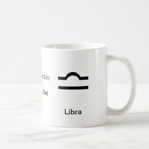 Caneca De Café Mug - Libra Glyph