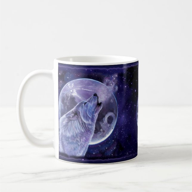 Caneca De Café Mug - Lobo Solitário - Wolf Gift (Esquerda)