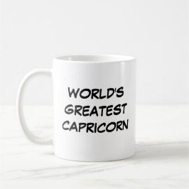Caneca De Café Mug "Maior Capricórnio do Mundo"