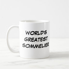 Caneca De Café Mug "Maior Sommelier do Mundo"